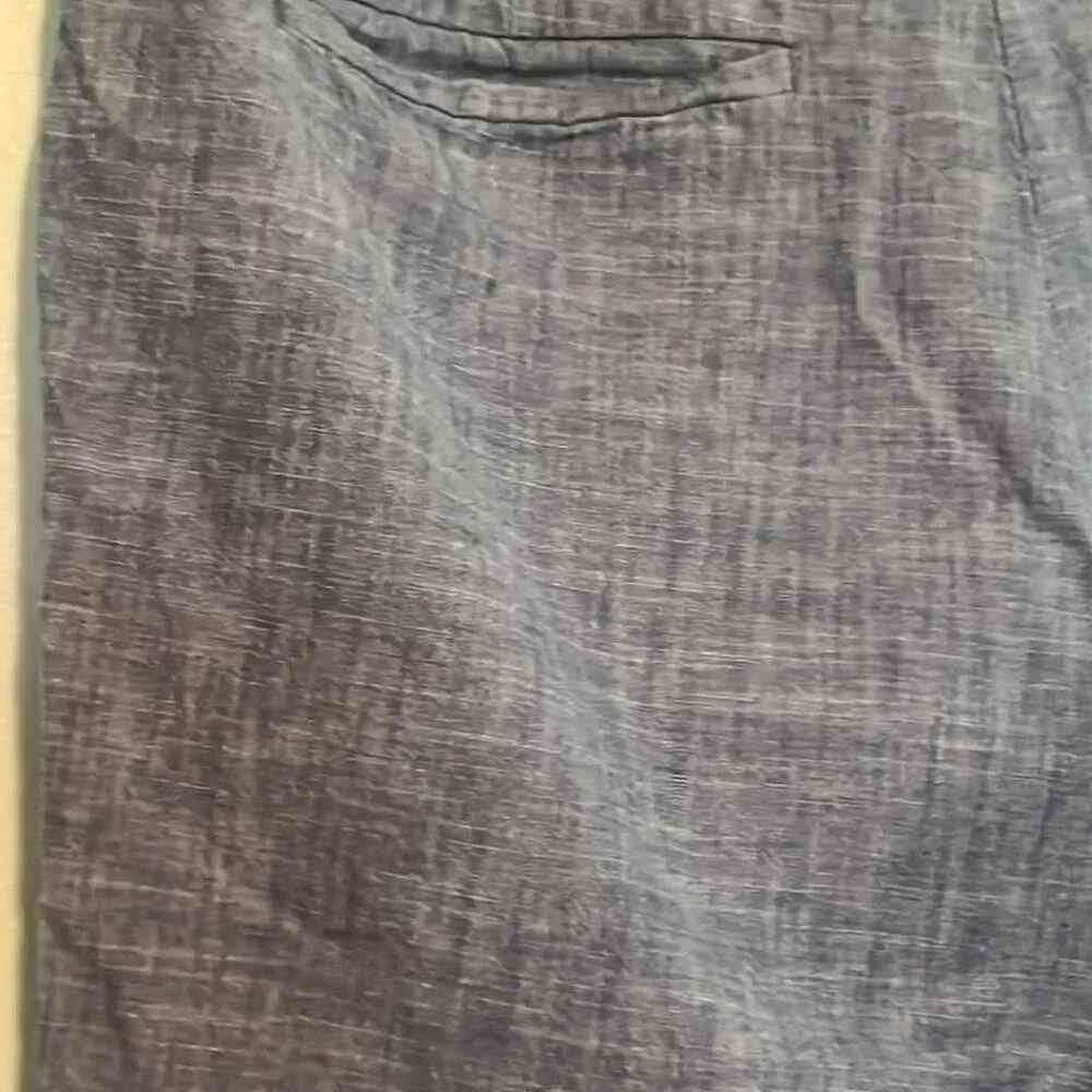 Banana Republic Aiden Shorts Mens Sz 34 Blue Chambray Father's Day BBQ Nautical‎